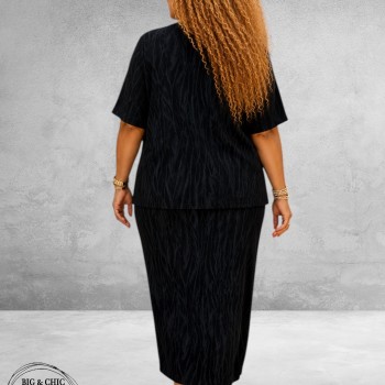 Studio Rok/Shirt Set Zwart/Grijs