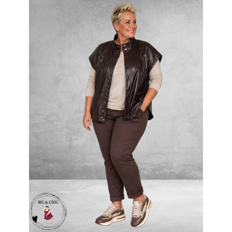 Studio Gilet Eloria Bruin 