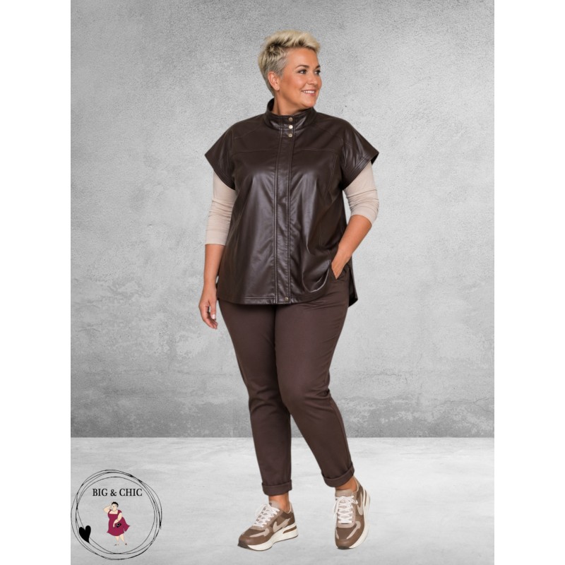 Studio Gilet Eloria Bruin 