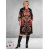 GOZZIP Jurk Michelle Zwart/Beige/Roze