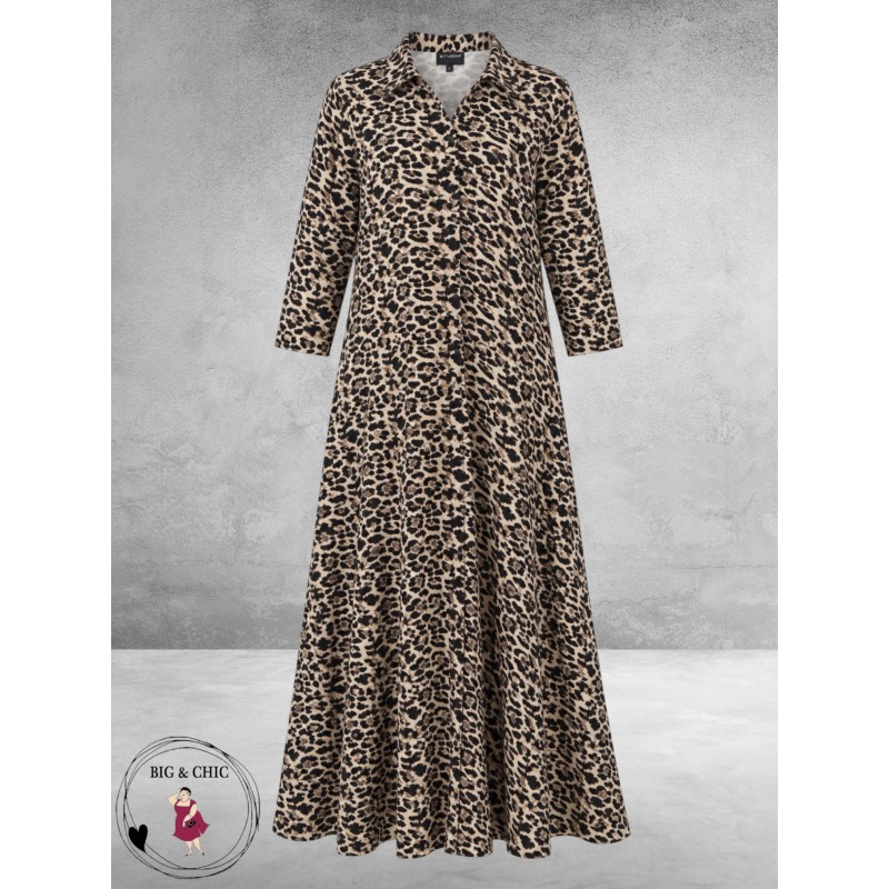 STUDIO Jurk MAXI LANG Leopard 