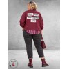 Smith en Soul Sweater Verrassend Achterkant Bordeaux