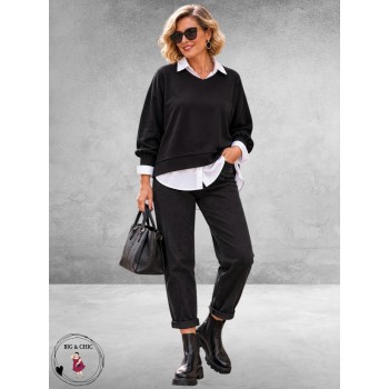 Smith en Soul Sweater Verrassend Achterkant Zwart
