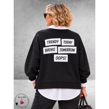 Smith en Soul Sweater Verrassend Achterkant Zwart