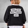 Smith en Soul Sweater Verrassend Achterkant Zwart