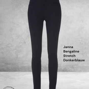 Stark Pantalon JANNA  Stretch Donnkerblauw