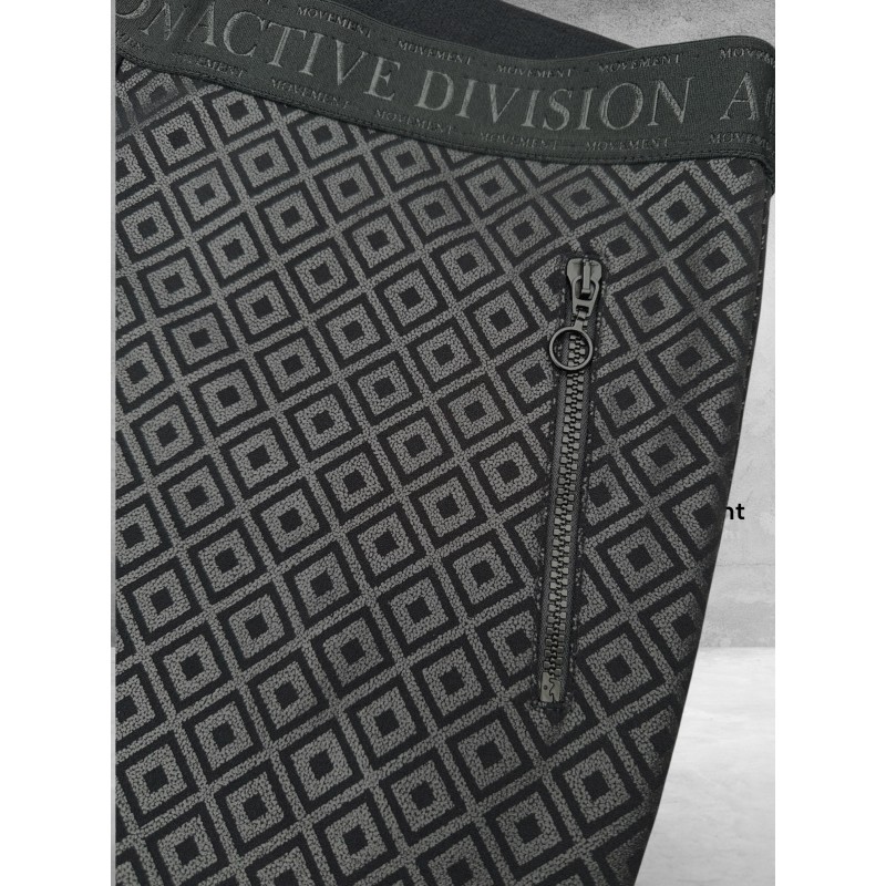 STARK Broek  JACKY  ZIP  Graphic Zwart