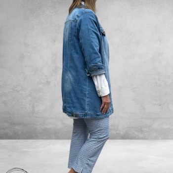 Stark Pantalon JANNA 72 Blauw-Wit