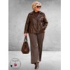 STARK Pantalon Marlene Bruin/Mêleerd