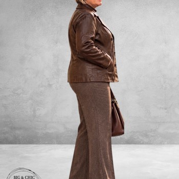 STARK Pantalon Marlene Bruin/Mêleerd