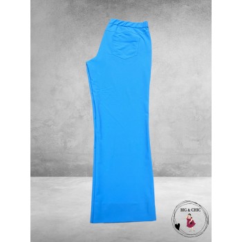 STARK Broek JANNA Straight Travel Azuur Blauw