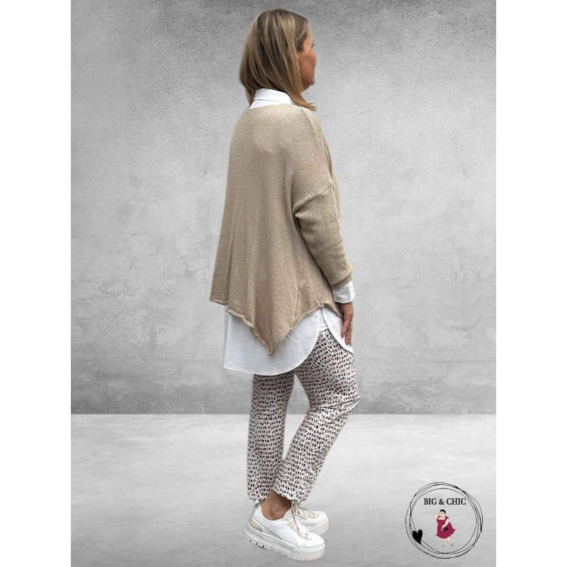 Stark Pantalon JANNA 72 BRUIN/ECRU