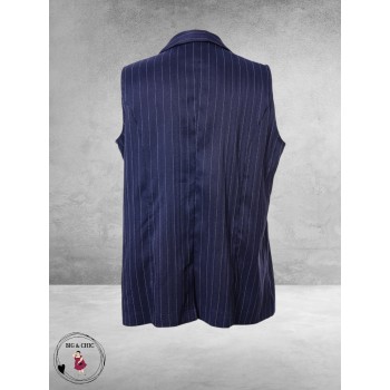 STUDIO Gilet Naia Blue/White