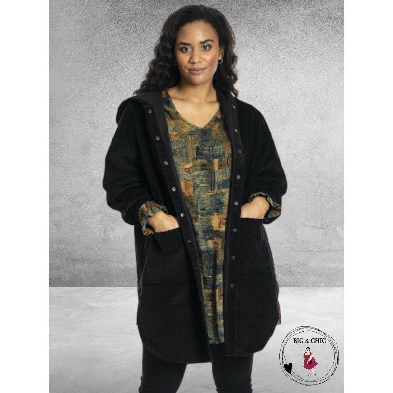 STUDIO Rib Jas Agnete Zwart