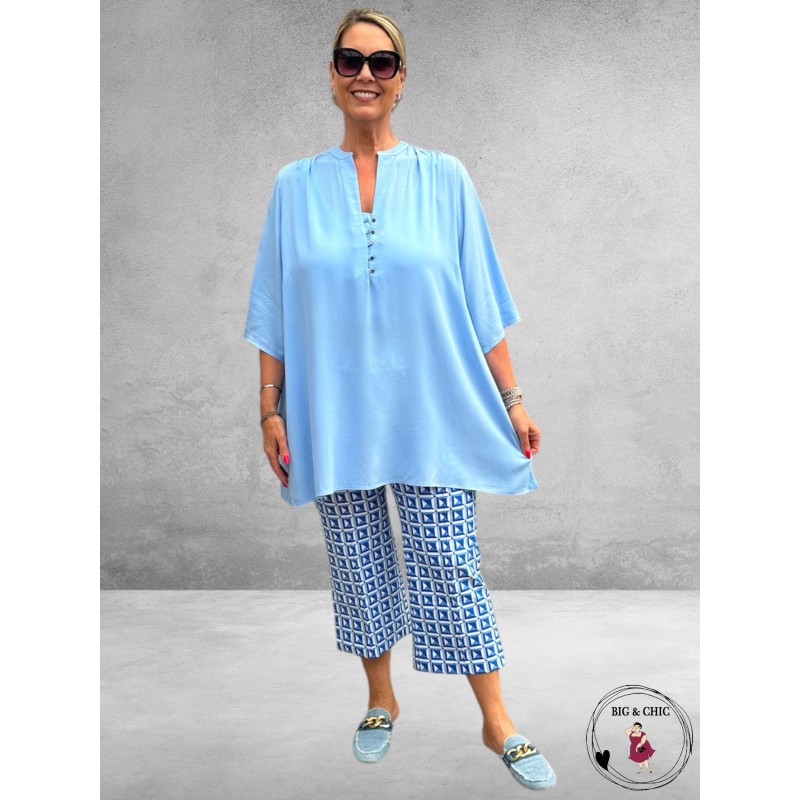 VERSION Blouse Lichtblauw