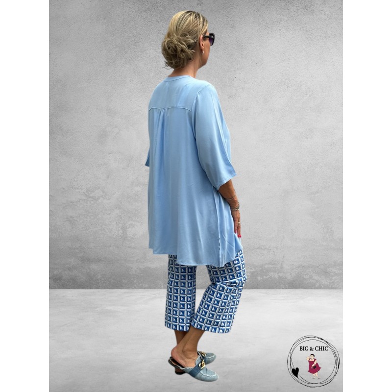 VERSION Blouse Lichtblauw