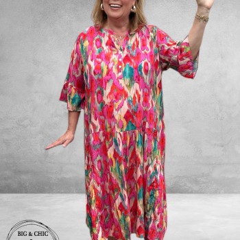 Version Jurk Stroken Lang Multikleur