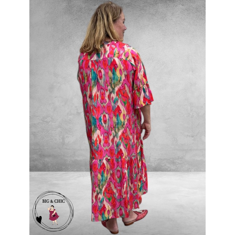 Version Jurk Stroken Lang Multikleur