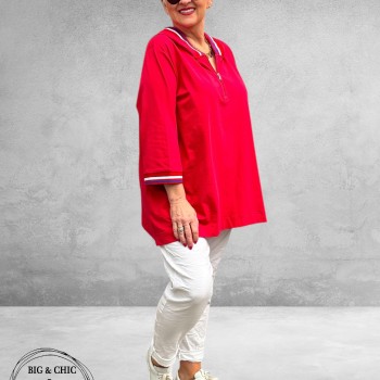 Version Shirt Sporty Chic Rood 