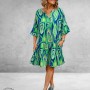 Version Jurk/Tuniek Blauw/Groen