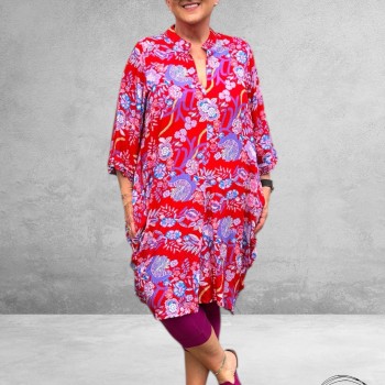 Vincenzo Allocca Tuniek-Jurk Ballon Rood-Paars