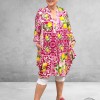 Vincenzo Allocca Tuniek-Jurk Ballon Fuchsia-Citroenen