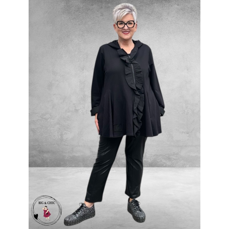 VINCENZO ALLOCCA Vest/Jas  Zwart Ruches