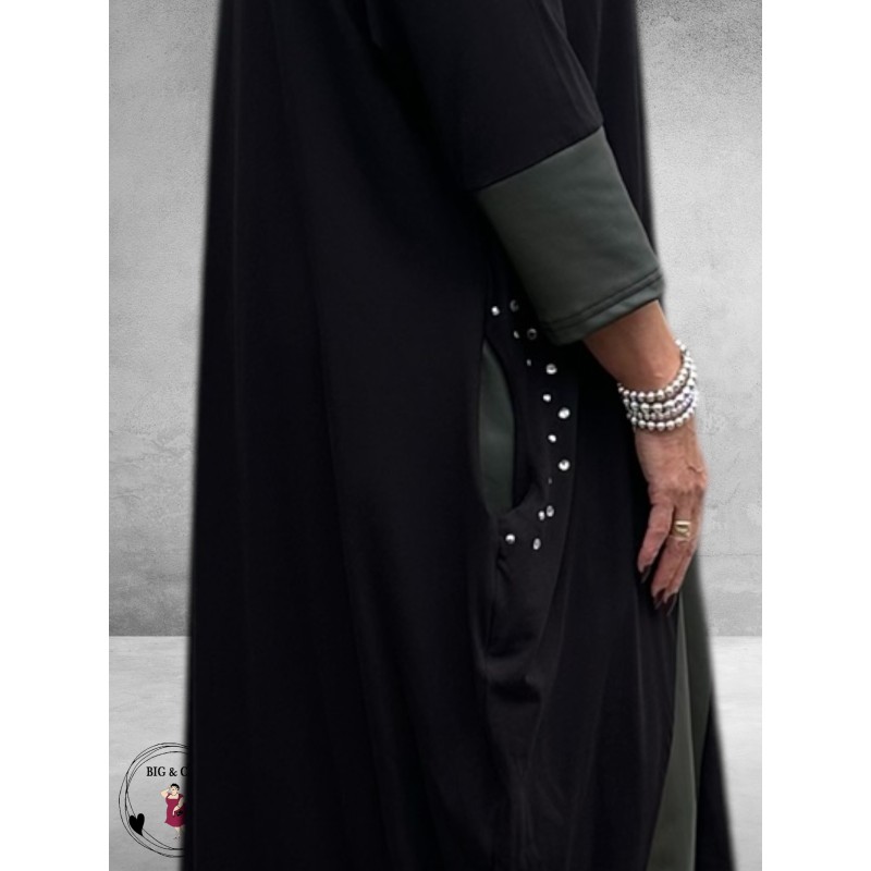 VINCENZO ALLOCCA Jurk Zwart Leerlook