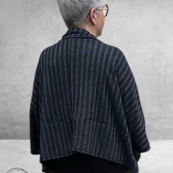 VINCENZO ALLOCCA Jasje/Vest Blauw Gemeleerd