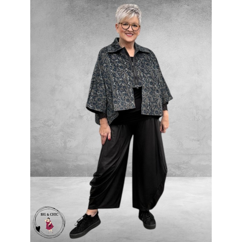 VINCENZO ALLOCCA Jasje/Vest Blauw Panterprint