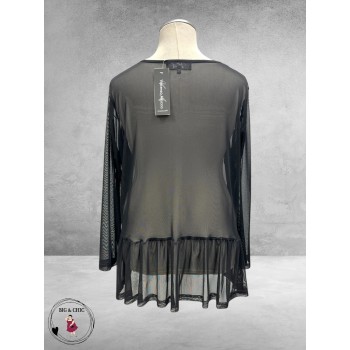 VINCENZO ALLOCCA Shirt Zwart Tule