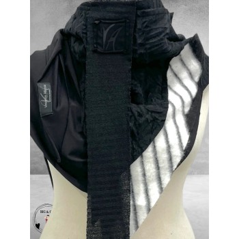 VINCENZO ALLOCCA Sjaal Bontje Zwart/Wit