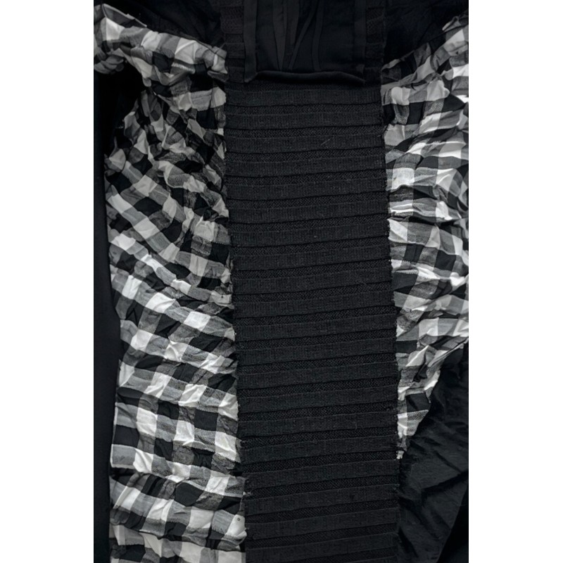 VINCENZO ALLOCCA Sjaal Zwart/Wit Ruitje