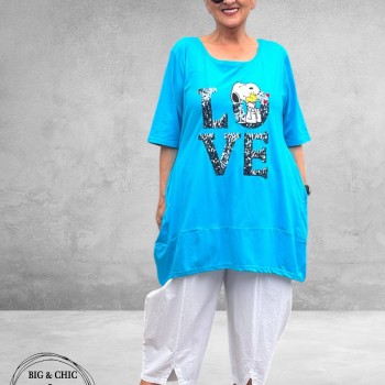 Vincenzo Allocca Tuniek Snoopy Turquoise