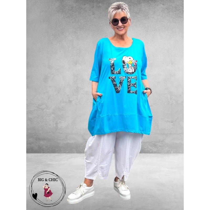 Vincenzo Allocca Tuniek Snoopy Turquoise
