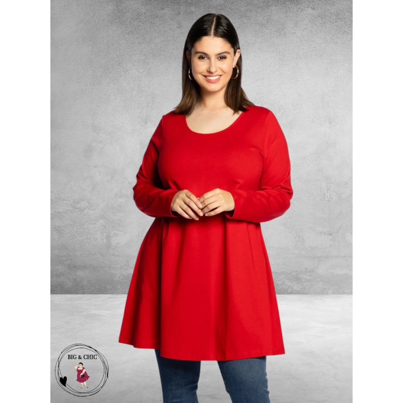 YOEK Shirt Wide Bottom Rood