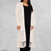 YOEK Cardigan Long Knit Zand/Beige