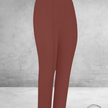 PLUS BASICS Broek 7/8 CACAO