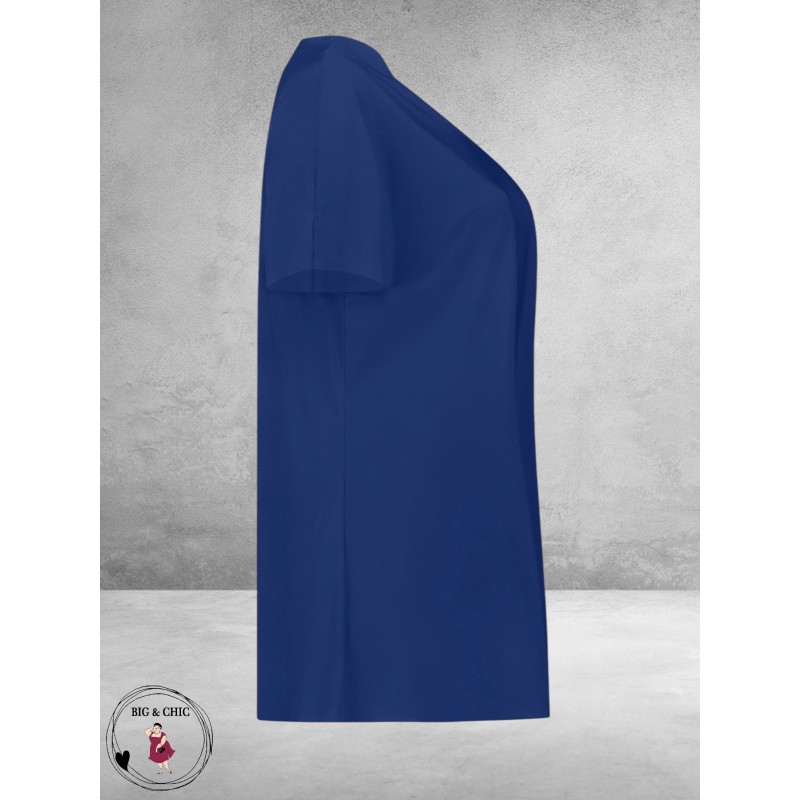 Plus Basics  Top/Shirt SS Travel Light Ink Blue