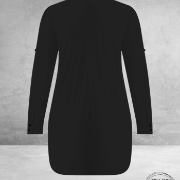 PLUS BASICS Blouse Long Light Black