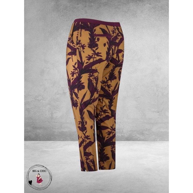 PLUS BASICS Broek/Pants Elegant Floral