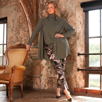 PLUS BASICS Broek/Pants Mystic Leaves