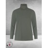 PLUS BASICS Shirt TURTLE NECK Mud