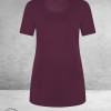 Plus Basics Travel Shirt Rond Hals Burgundy