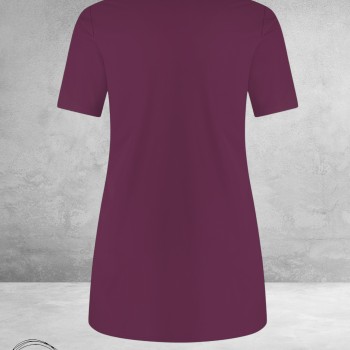 Plus Basics Travel Shirt Rond Hals Burgundy