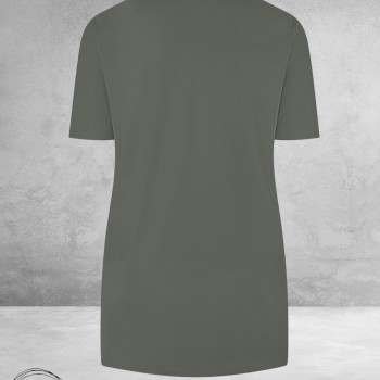 Plus Basics Travel Shirt V-Neck Hals Mud