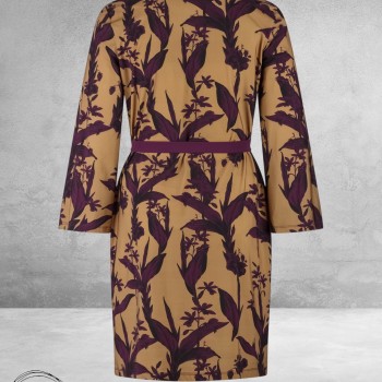 Plus Basics Dress MAO Belt Elegant Floral