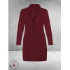 Plus Basics Blazer Long Jacket Berry