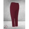 PLUS BASICS Pants Slim Berry