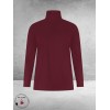 PLUS BASICS Shirt TURTLE NECK Berry